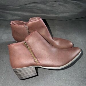 Esprit Dark Brown Ankle Booties
